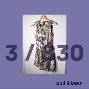 Pull and bear - 3/$30 - M - tropical print sleeveless dress
